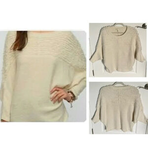 Staring at Stars Cream Batwing Sweater 29514